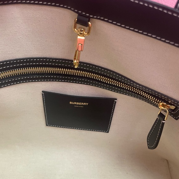 Burberry TB Monogram Leather Tote - Picture 7 of 8